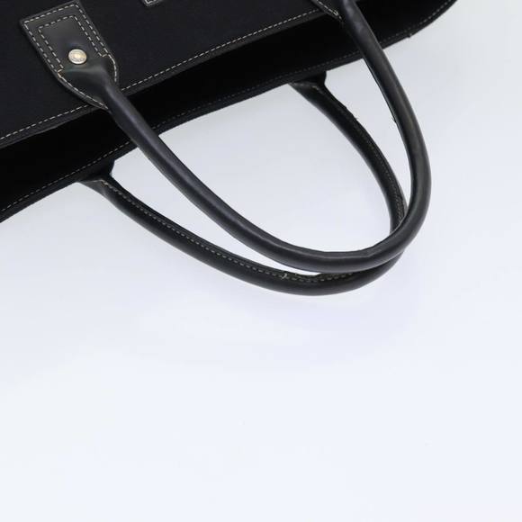 BALENCIAGA Tote Bag Canvas Leather Black Silver Auth bs16562 - Picture 7 of 16